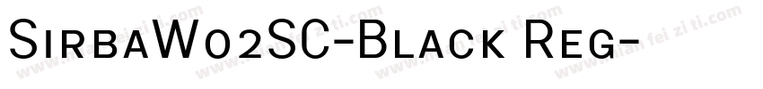 SirbaW02SC-Black Reg字体转换